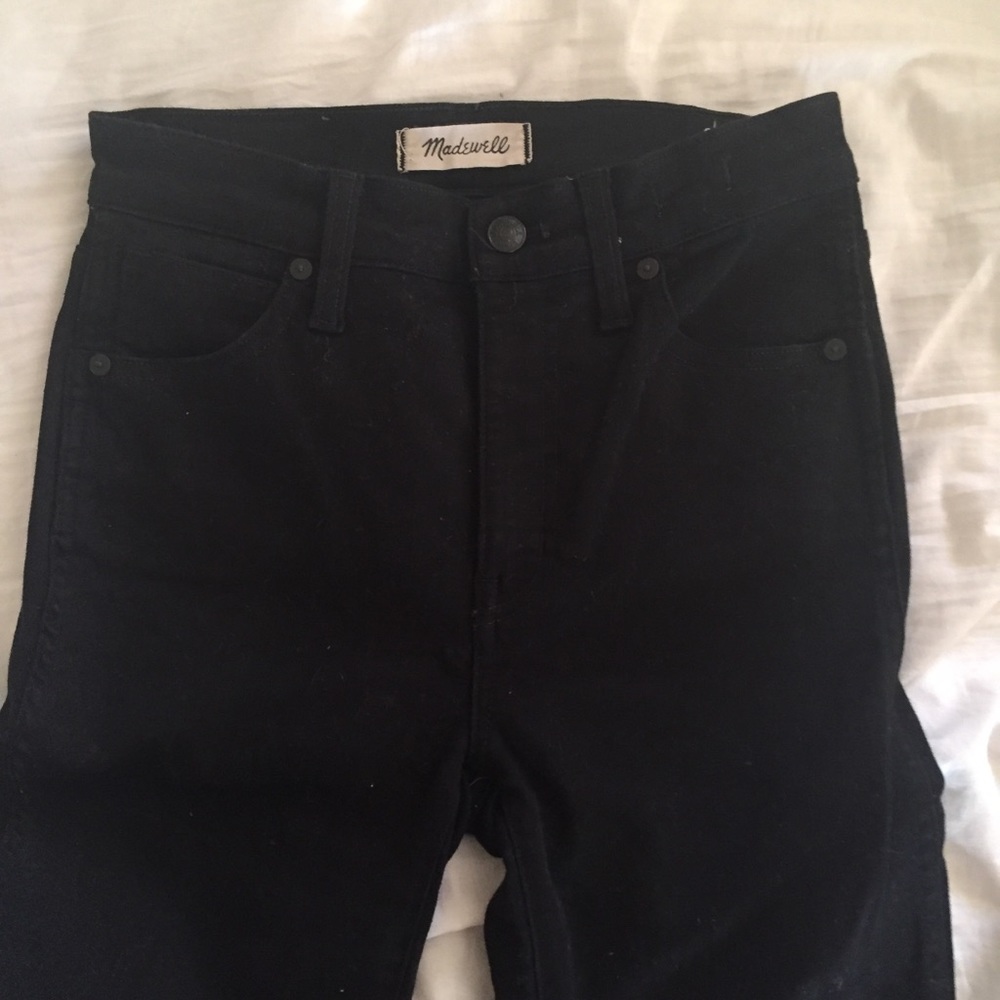 Madewell black 10” high-rise skinny